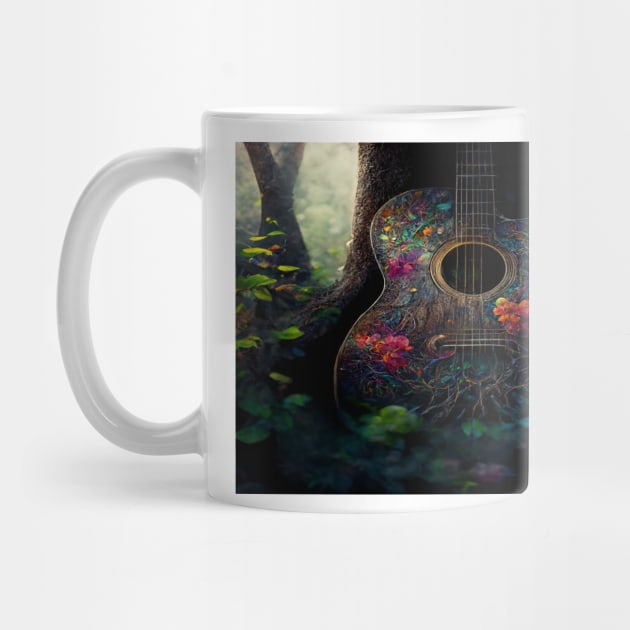 Acoustic Guitar Tree Of Life / Unwind Art Work Design by Unwind-Art-Work